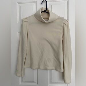 Dudley Stephens puff sleeve fleece pullover